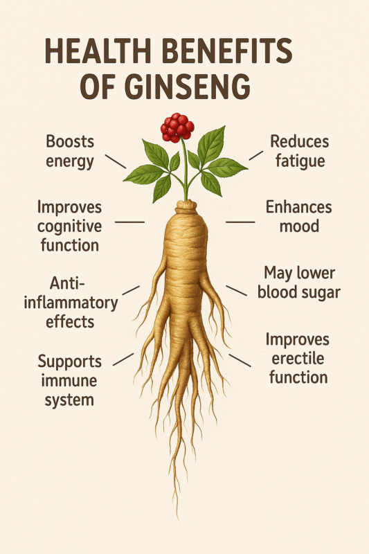 Health benefits of ginseng