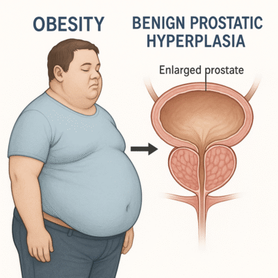 Obesity and enlarged prostate