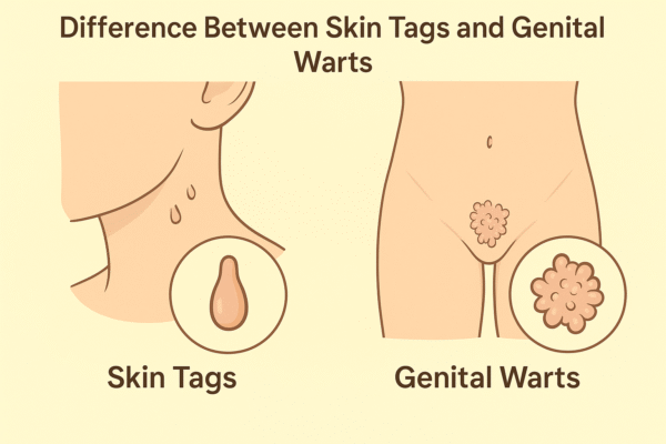 Difference between skin tags and genital warts