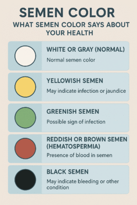 Semen color chart