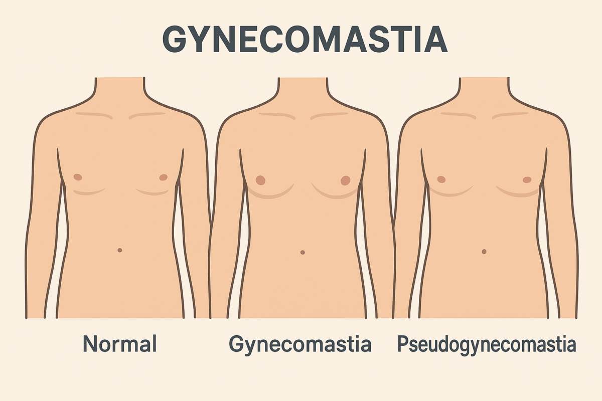 What causes big breasts in men?