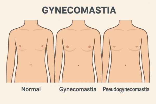 What causes big breasts in men?